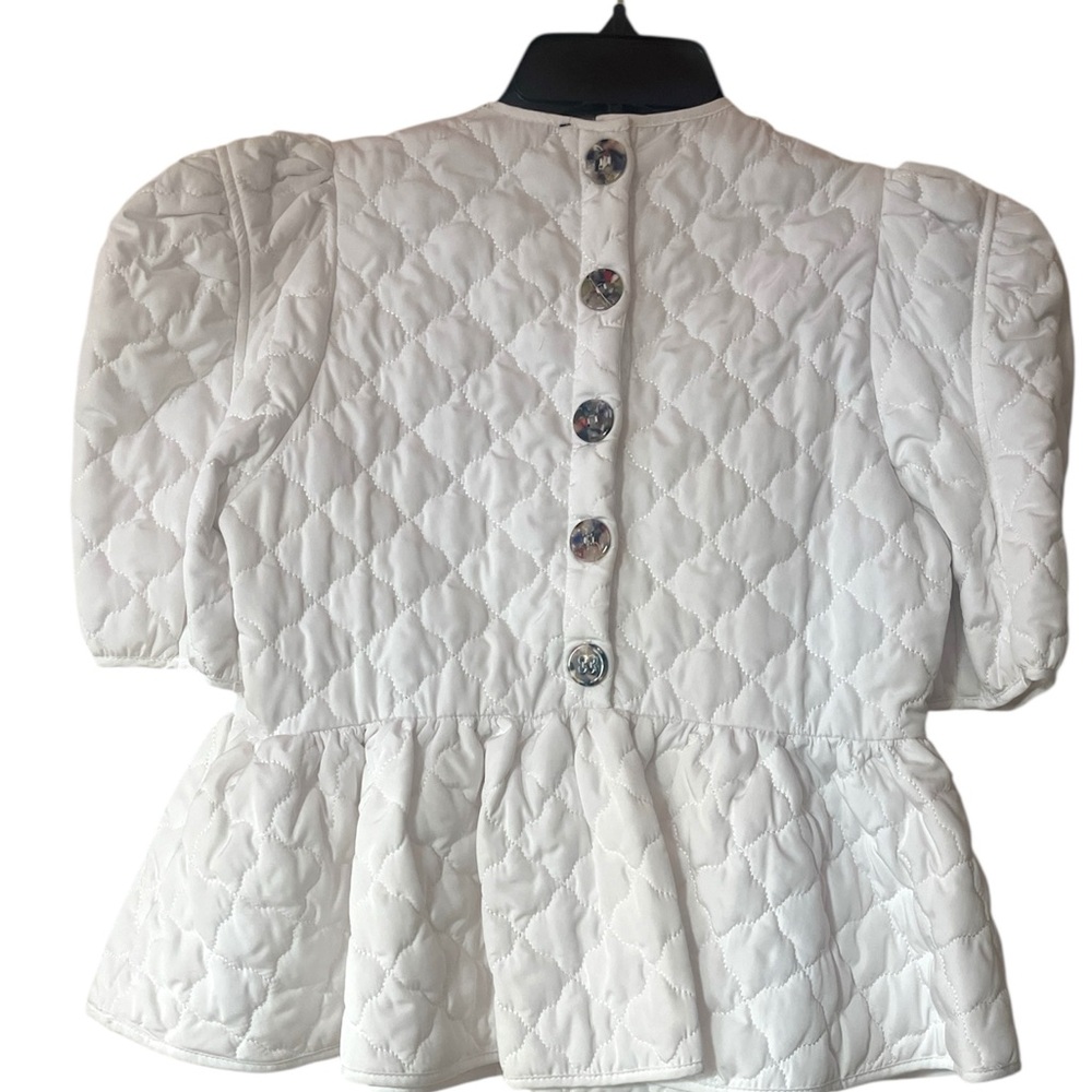 En Saison Quilted Peplum Top Size XS - Picture 2 of 3